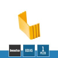 DIVERSITECH 1101-0306-01 Supporto di Bloccaggio SB Split 60x45 Giallo per Canaline Canalsplit - 1 pz
