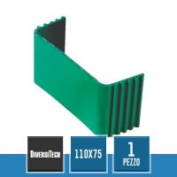 DIVERSITECH 1101-0314-01 Supporto di Bloccaggio SB Split 110x75 Verde per Canaline Canalsplit - 1 pz