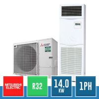 MITSUBISHI ELECTRIC PUZ-ZM140VDA + PSA-M140KA Monosplit-Waermepumpen-Set Power Inverter R32 mit Standgeraet - 14.0 kW Einphasig