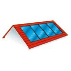 ATLANTIC ACV Kit di Installazione Integrata a Tetto con Tegola Ardesia per Collettori HELIO Plan 2.0 - Installazione Verticale