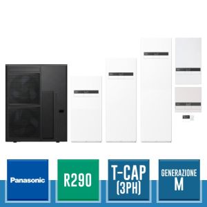 Système Split Panasonic Aquarea Haute Performance Série M R290 - Alimentation Triphasée