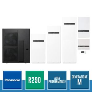 Panasonic Aquarea High Performance M-Serie R290 Split-System mit Warmwasserspeicher - Einphasig